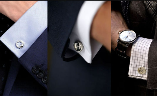 wearing cufflinks