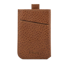 Alonzo Italian Leather Card Sleeve Brown