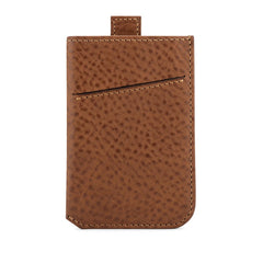 Alonzo Italian Leather Card Sleeve Brown