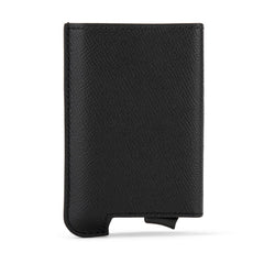 Santino Italian Leather Popup Card Holder Black