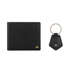 Set with Serafino Wallet and Doris Pentad Key Ring Black