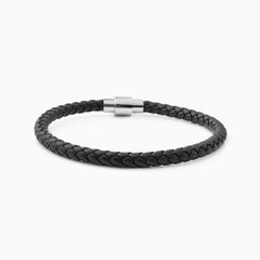 Vittorio Leather Bracelet Black