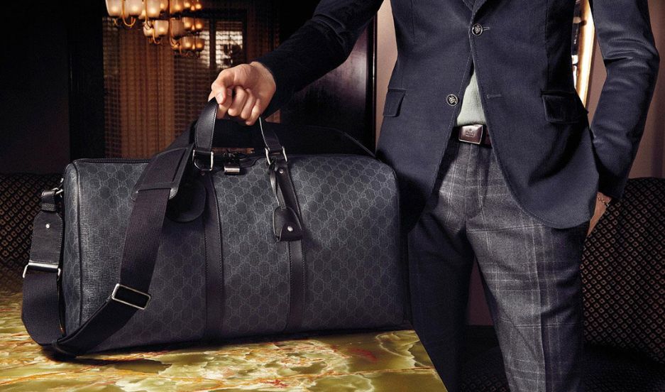 Gucci Briefcase With Interlocking G in Black for Men
